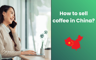 How do international brands sell coffee in China?