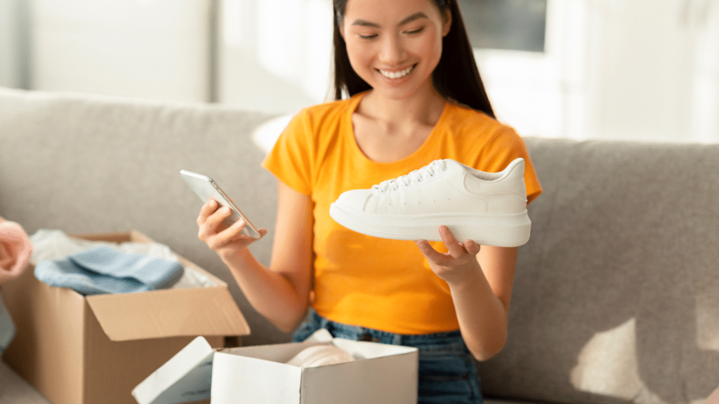 Chinese consumer received sport shoes