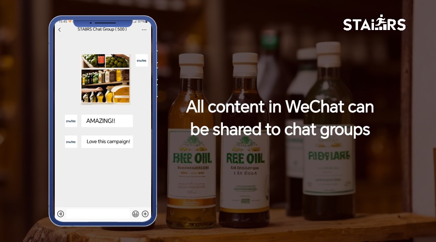 Share articles in WeChat groups