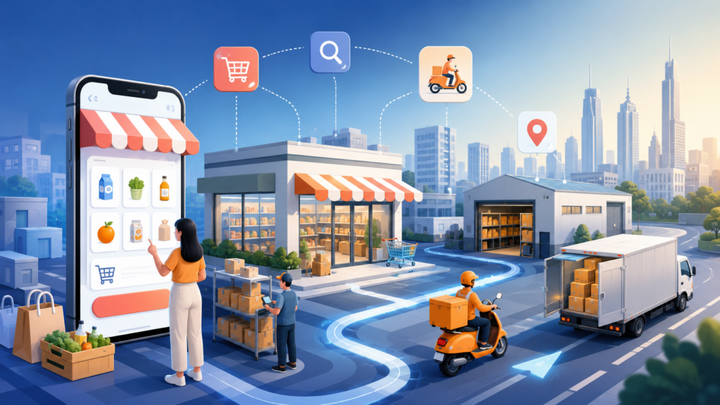 Comercio en línea y tiendas Huiyixuan en China