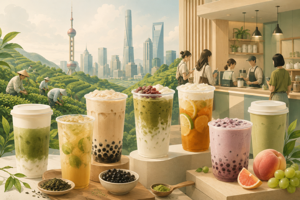 Boissons au thé en Chine et évolution des nouvelles habitudes de consommation
